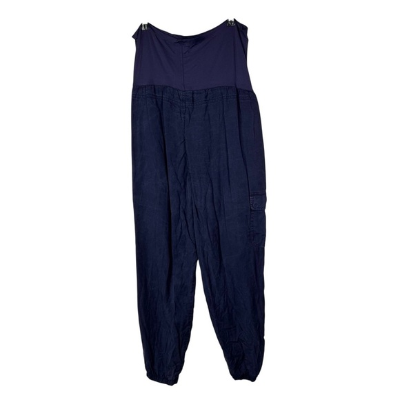 Whoa, Wait Eclipse Purple Cargo Jogger Maternity Pants M - Picture 2 of 3
